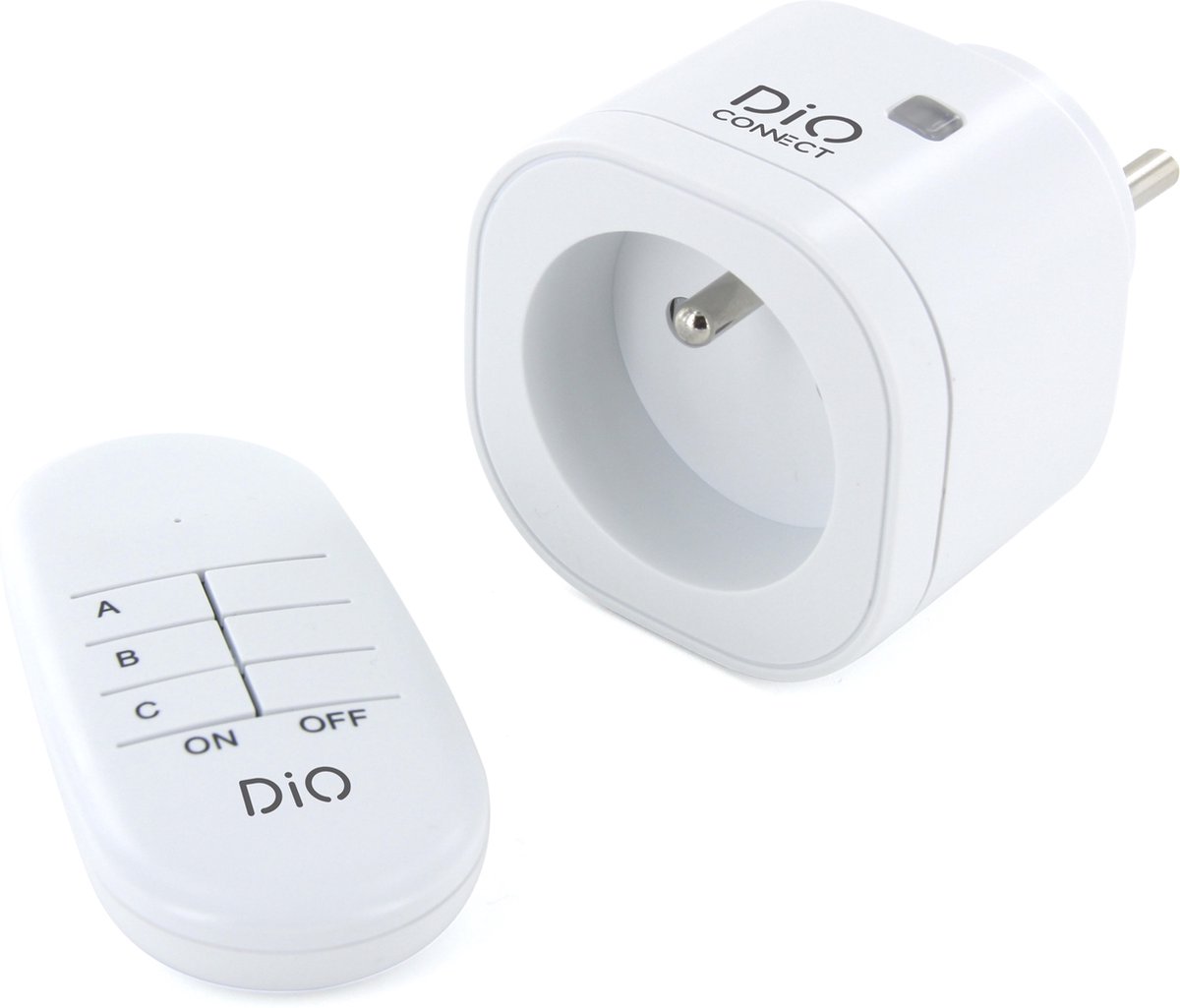 DiO Connect Slimme stekker met afstandsbediening Wifi + 433,92MHz