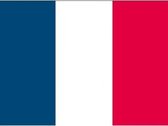 10x Binnen en buiten stickers Frankrijk 10 cm - Franse vlag stickers - Supporter feestartikelen - Landen decoratie en versieringen