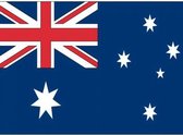 20x Binnen en buiten stickers Australie 10 cm - Australische vlag stickers - Supporter feestartikelen - Landen decoratie en versieringen