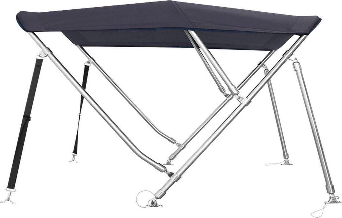 Basic 3-Bogen Bimini-Top Sonnenzelt aus Edelstahl H117cm - Bild 6 von 6