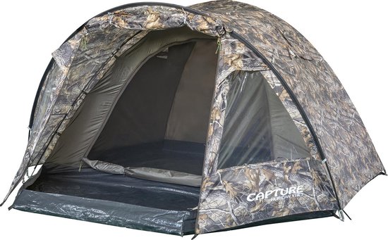 Lit De Camp CarpOn 208cm - Pour Pêche à La Carpe, Réglable Et Camouflage, Supporte 150kg