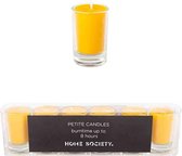 Home Society - Votive Mini Candle - Ocre - set van 6