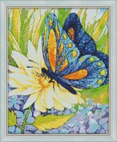 Diamond painting 30 x 38 cm vlinder