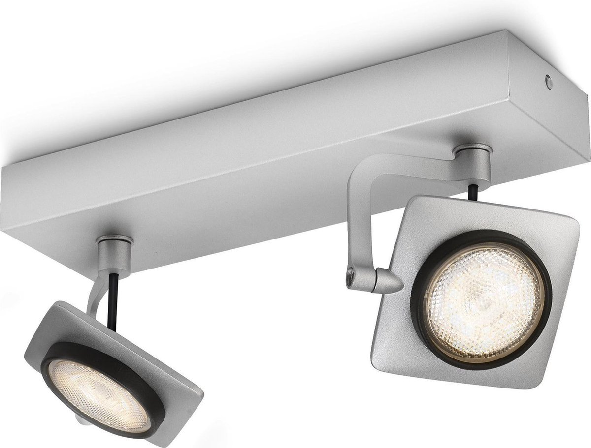 Philips myLiving Spotlight Millenium grijs 2x4,5 W 531924816
