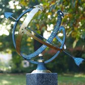 Tuinbeeld - bronzen beeld - Zonnewijzer - Bronzartes - 45 cm hoog
