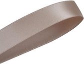 Satijn Lint 22mm (2,2cm) | Satijnlint | Taupe (838) | Luxe Dubbelzijdige Kwaliteit | Cadeau Lint | Kerstlint | Rol van 22,85 Meter