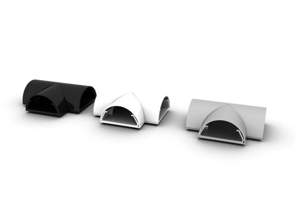 T-stuk 50 mm voor kabelgoot [aluminium]