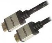 ADJ 300-00069 AV Cable [HDMI-HDMI 2.0, 4K, M/M, 2M, Cottonwrap, Black/Silver]