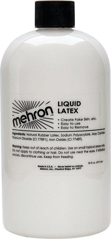 Mehron Liquid Latex | Vloeibaar Latex - transparant - 472 ml | bol.com