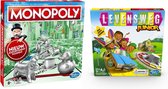 Spelvoordeelset Monopoly Classic Nederland - Bordspel & Levensweg Junior - Bordspel