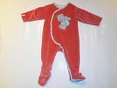 pyjama noukie's 6 maand 68cm uni , rood nouky beer