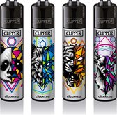 Clipper Classic Aansteker - Geometric Animals | 4 stuks