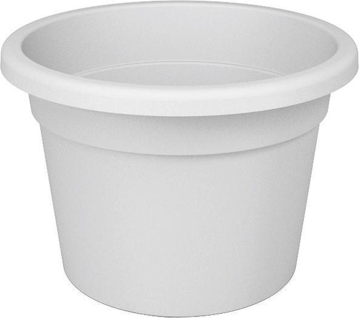 Bloempot Rond Premium 50cm + Bodemgaten WIT Nicoli