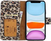 Galata Lederen Apple iPhone 11 Pro Max Hoesje - BookCase - Luipaard