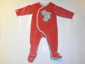 pyjama noukie's 9 maand 74cm uni rood