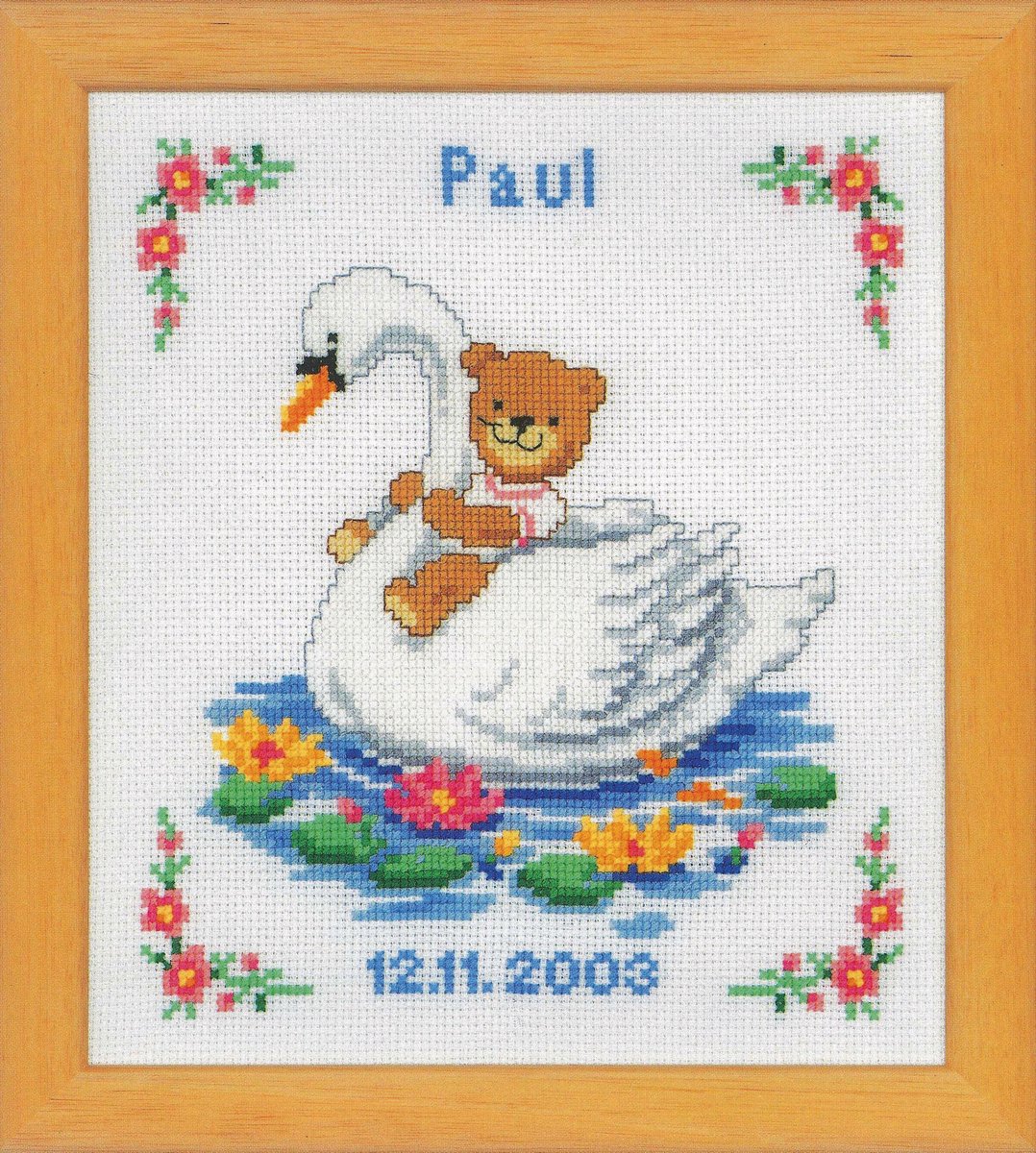 VERVACO Kruissteek Borduurpakket Baby Hangmat - Wanddecoratie 27x19 Cm DIY Kit