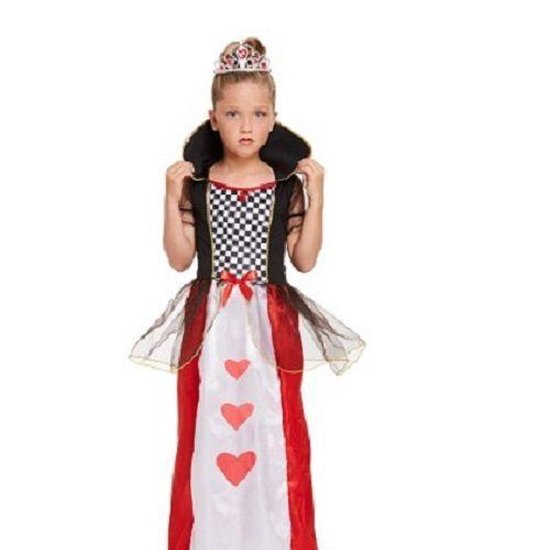 Alice in Wonderland - Queen of Hearts Kostuum - Meisjes - Koningin Harten  Jurk -... | bol.com
