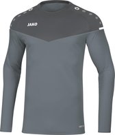 Jako Champ 2.0 Sweater Steen Grijs-Licht Antraciet Maat M