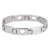 Fako Bijoux® - Heren Armband - Stainless Steel - Model Hugo -21.5cm