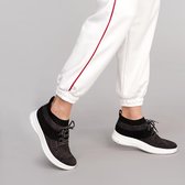 FitFlop - Uberknit Slip-On High Top Sneaker - Sneaker laag gekleed - Dames - Maat 41 - Zwart;Zwarte - J30-501 -Black/Bronze Metall