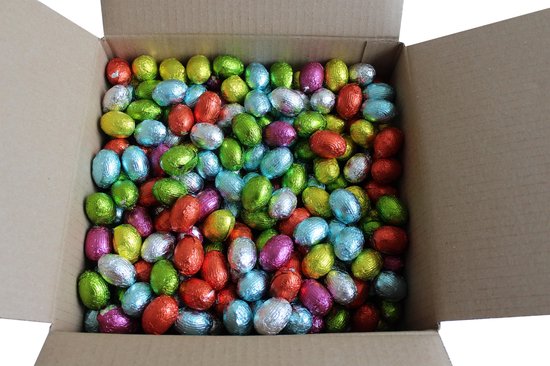 grens rok ruw Paaseitjes chocolade 333 stuks individueel verpakt - 3 soorten (puur - melk  - wit) -... | bol.com