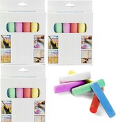 Stoepkrijt - 3x 18 stuks - Multicolor