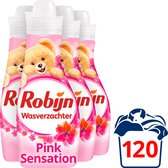 Robijn Vloeibaar Pink Sensation - 4 x 750 ml - Wasverzachter - voordeelverpakking