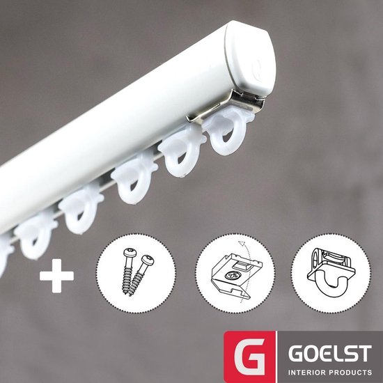 Leegte Dicteren Shilling Goelst 2102 | Premium Gordijnrail Set Compleet voor Normale gordijnen | 3  meter... | bol.com