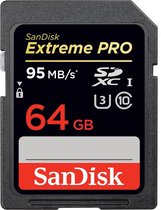 SanDisk Extreme Pro - SD Kaart - 64 GB