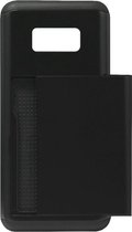 ADEL Kunststof Back Cover Hardcase Hoesje Geschikt voor Samsung Galaxy S8 Plus - Pasjeshouder Zwart