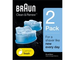 Braun Clean & Renew - 2 stuks - Reinigingsvloeistof Scheerapparaat