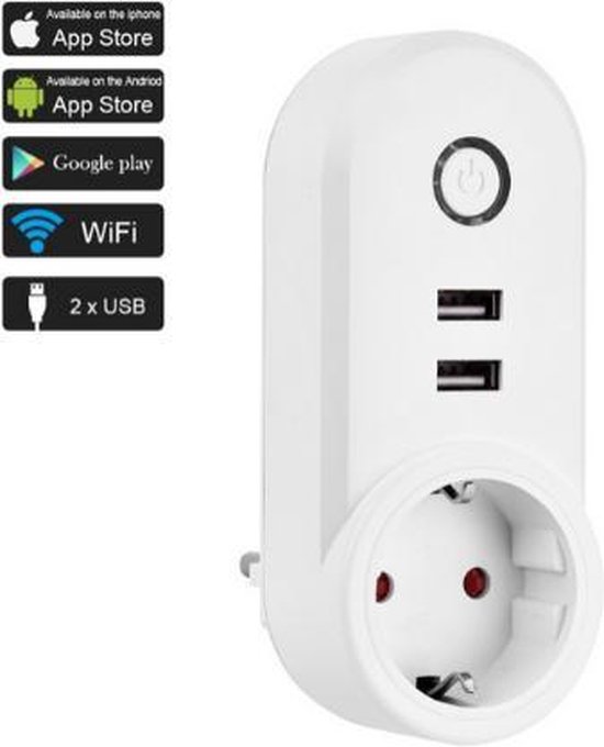 Slimme - Smart Plug - Slimme Stekker Google Home - Slimme Schakelaar - | bol.com