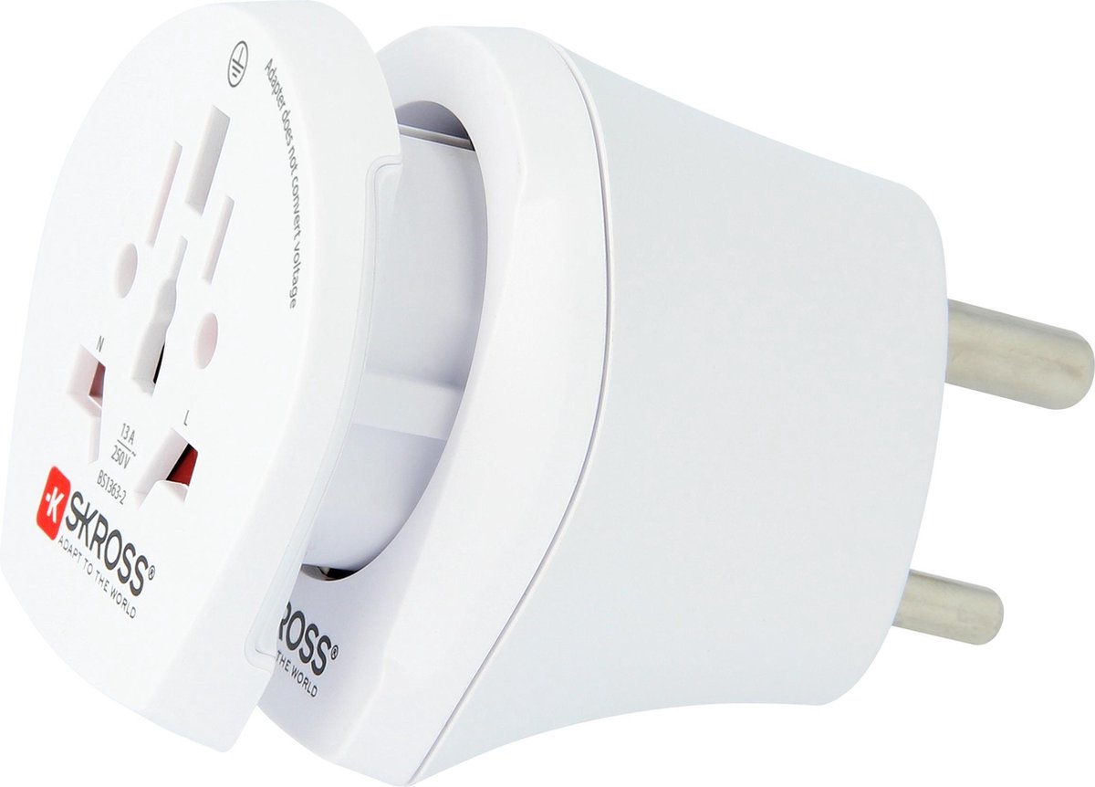 Bol.com Skross Combo Travel Adapter World to India & Europe aanbieding