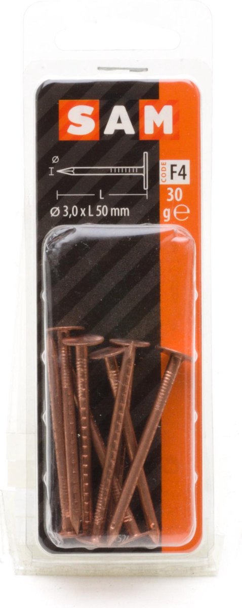Mack Koperen Schalienagel 30 Gram