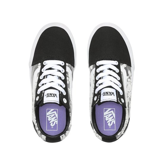 Vans Ward Sneakers Kids Meisjes - maat 35 - (Floral Mesh) Black | bol.com