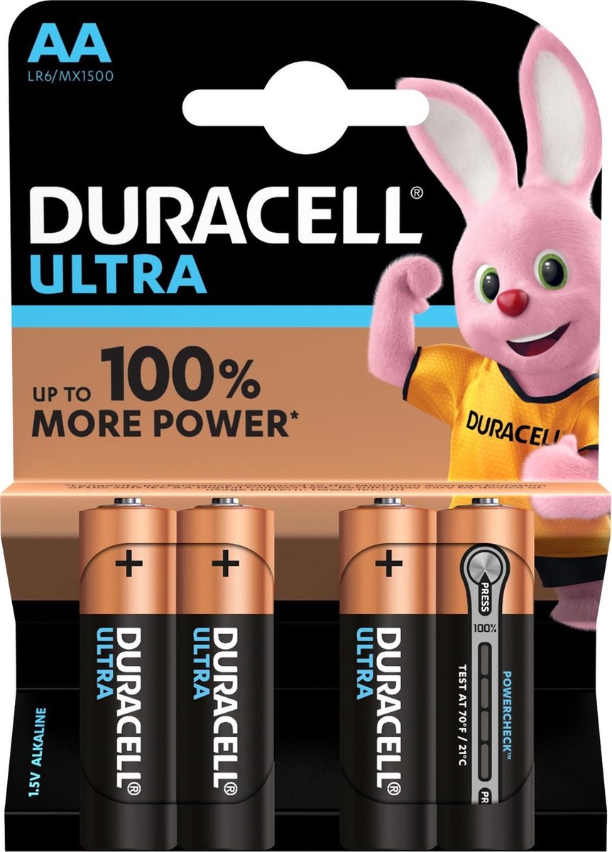Duracell Ultra Power AA Batterijen - Alkaline - 4 stuks