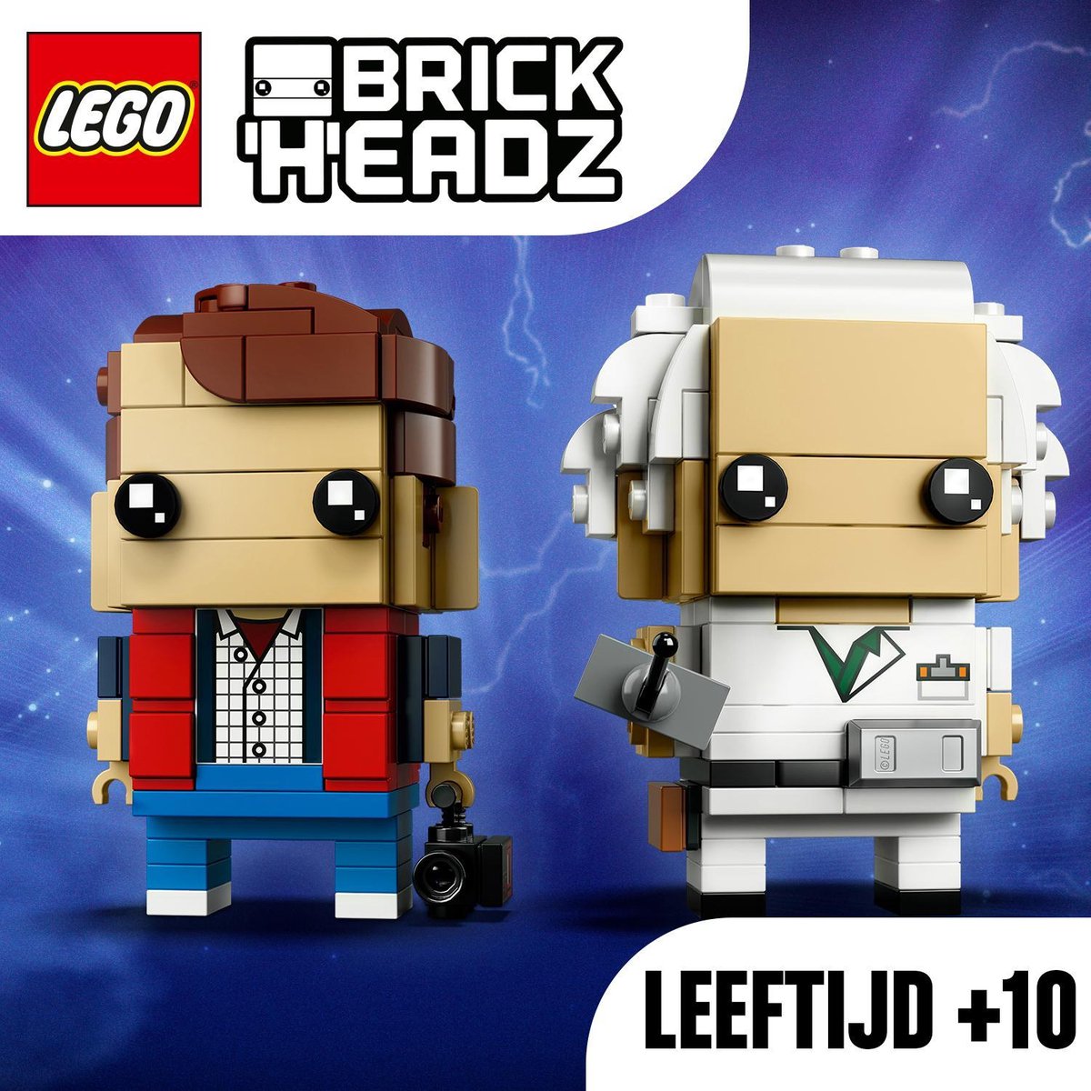 LEGO BrickHeadz 41611 pas cher, Marty McFly & Doc Brown (Retour vers le  Futur)