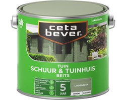 Cetabever - Tuinbeits Schuur & Tuinhuis Dekkend - Lindegroen - 2,5 L