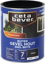 CetaBever Buiten Gevel Hout Snel Beits - Zijdemat - Zwart - 750 ml