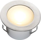 LED vloerspot Gandra - vlonderverlichting / grondspots / tuinspots - 1W / aluminium / buiten / rond / 24V / plug&play / IP67 / warmwit