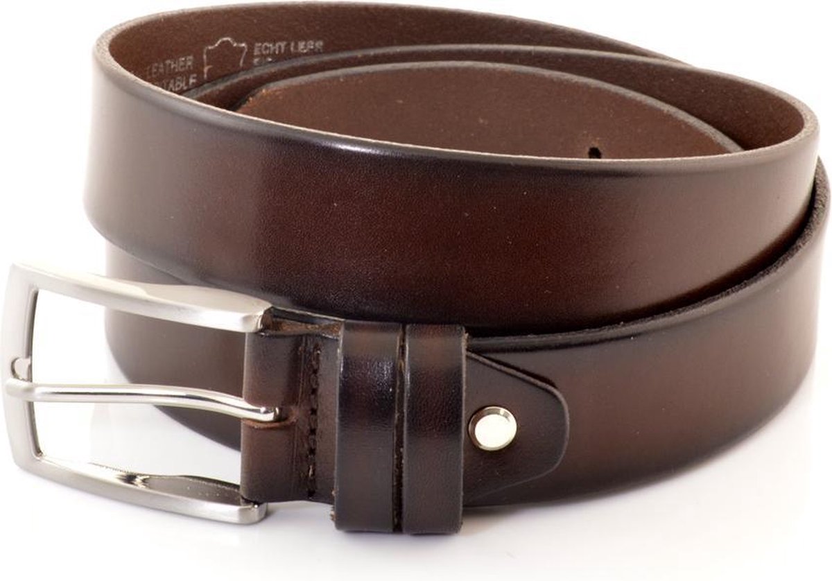 Muller & Sons Riem Edgy Heren Broekriem Bruin 105 cm