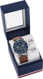 Tommy Hilfiger TH2770062 Horloge - Leer - Bruin - Ø 44 mm