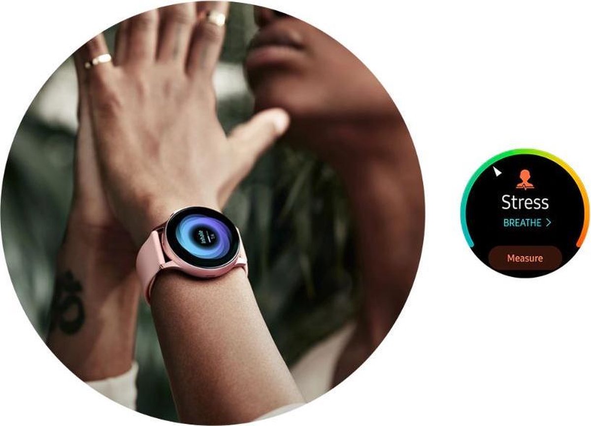 Samsung Galaxy Watch Active2 - Stainless Steel - Smartwatch - 44 mm -  Rosegoud | bol.com