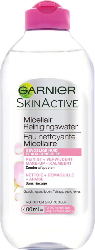 Garnier Skinactive Face SkinActive - Micellair Reinigingswater - Gevoelige Huid - 400 ml