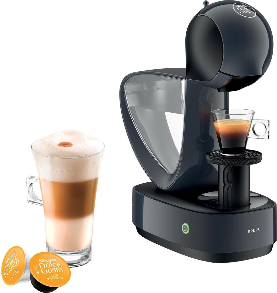 Krups Nescafé Dolce Gusto® Infinissima KP173B – Handmatige koffiecupmachine – Donkergrijs