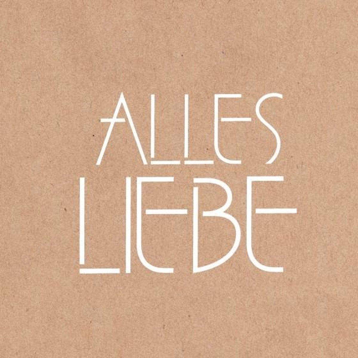 Mundart Stempel Stencil Tekst alles Liebe