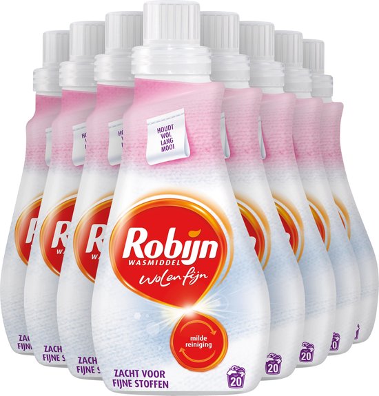 Robijn Wol & Fijn Vloeibaar Wasmiddel - 5 x 20 wasbeurten - Voordeelverpakking