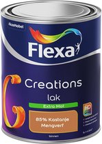 Flexa Creations - Lak Extra Mat - Mengkleur - 85% Kastanje - 1 liter