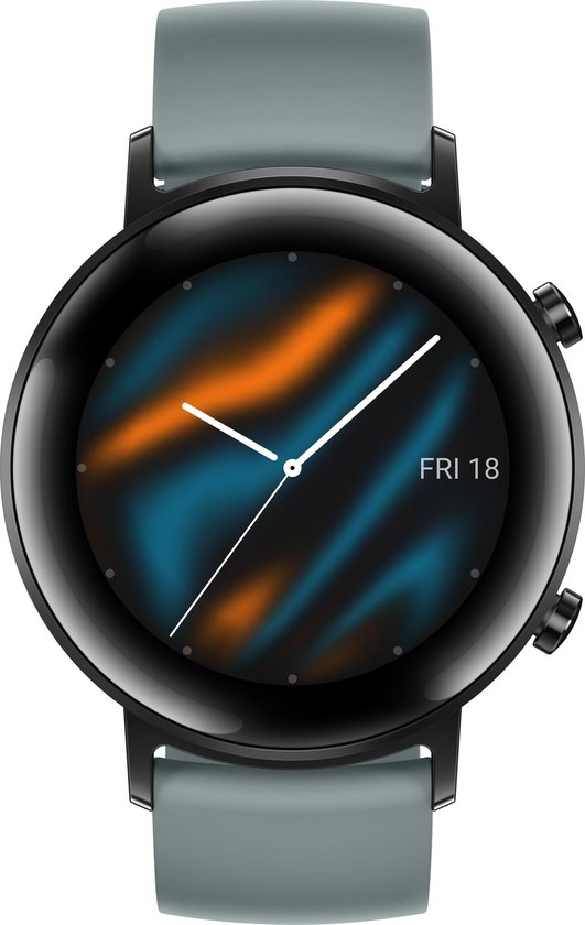 Huawei Watch GT 2 - Smartwatch - 42 mm - Grijs - fluoroelastomer band | bol.