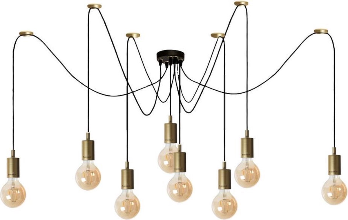Bronx71 Moderne hanglamp Spider 8-lichts | bol.com
